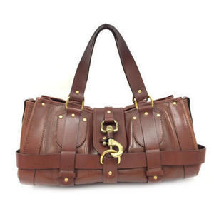 Chloe Kerala Handbag Leather Dark Brown